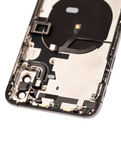 Replacement Back Housing W/ Small Components Pre-Installed Compatible with Apple iPhone XS Max (Used OEM Pull: Grade B) (Space Gray)