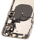 Replacement Back Housing W/ Small Components Pre-Installed Compatible with Apple iPhone XS Max (Used OEM Pull: Grade B) (Silver)