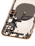 Replacement Back Housing W/ Small Components Pre-Installed Compatible with Apple iPhone XS Max (Used OEM Pull: Grade B) (Gold)
