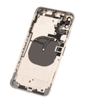 Replacement Back Housing W/ Small Components Pre-Installed Compatible with Apple iPhone XS Max (Used OEM Pull: Grade C) (Silver)