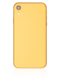 Replacement Back Housing W/ Small Components Pre-Installed Compatible with Apple iPhone XR (Used OEM Pull: Grade A) (Yellow)