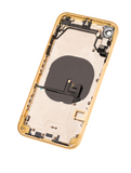 Replacement Back Housing W/ Small Components Pre-Installed Compatible with Apple iPhone XR (Used OEM Pull: Grade A) (Yellow)