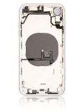 Replacement Back Housing W/ Small Components Pre-Installed Compatible with Apple iPhone XR (Used OEM Pull: Grade A) (White)