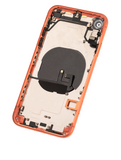 Replacement Back Housing W/ Small Components Pre-Installed Compatible with Apple iPhone XR (Used OEM Pull: Grade B) (Coral)