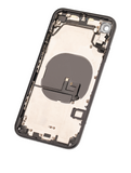 Replacement Back Housing W/ Small Components Pre-Installed Compatible with Apple iPhone XR (Used OEM Pull: Grade C) (Black)