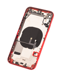 Replacement Back Housing W/ Small Components Pre-Installed Compatible with Apple iPhone XR (Used OEM Pull: Grade C) (Red)