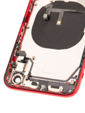 Replacement Back Housing W/ Small Components Pre-Installed Compatible with Apple iPhone XR (Used OEM Pull: Grade C) (Red)