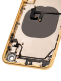 Replacement Back Housing W/ Small Components Pre-Installed Compatible with Apple iPhone XR (Used OEM Pull: Grade C) (Yellow)