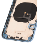 Replacement Back Housing W/ Small Components Pre-Installed Compatible with Apple iPhone XR (Used OEM Pull: Grade C) (Blue)