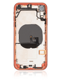 Replacement Back Housing W/ Small Components Pre-Installed Compatible with Apple iPhone XR (Used OEM Pull: Grade C) (Coral)