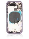 Replacement Back Housing W/ Small Components Pre-Installed Compatible with Apple iPhone 11 (Used OEM Pull: Grade B) (Purple)