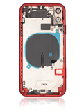 Replacement Back Housing W/ Small Components Pre-Installed Compatible with Apple iPhone 11 (Used OEM Pull: Grade B) (Red)