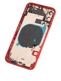 Replacement Back Housing W/ Small Components Pre-Installed Compatible with Apple iPhone 11 (Used OEM Pull: Grade B) (Red)