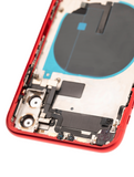 Replacement Back Housing W/ Small Components Pre-Installed Compatible with Apple iPhone 11 (Used OEM Pull: Grade B) (Red)