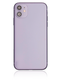 Replacement Back Housing W/ Small Components Pre-Installed Compatible with Apple iPhone 11 (Used OEM Pull: Grade C) (Purple)