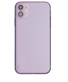Replacement Back Housing W/ Small Components Pre-Installed Compatible with Apple iPhone 11 (Used OEM Pull: Grade C) (Purple)