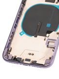 Replacement Back Housing W/ Small Components Pre-Installed Compatible with Apple iPhone 11 (Used OEM Pull: Grade C) (Purple)