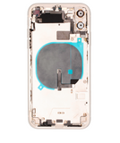 Replacement Back Housing W/ Small Components Pre-Installed Compatible with Apple iPhone 11 (Used OEM Pull: Grade C) (White)