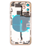Replacement Back Housing W/ Small Components Pre-Installed Compatible with Apple iPhone 11 Pro (Used OEM Pull: Grade A) (Matte Gold)