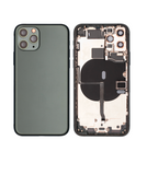 Replacement Back Housing W/ Small Components Pre-Installed Compatible with Apple iPhone 11 Pro (Used OEM Pull: Grade A) (Matte Midnight Green)