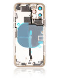 Replacement Back Housing W/ Small Components Pre-Installed Compatible with Apple iPhone 11 Pro (Used OEM Pull: Grade C) (Matte Silver)