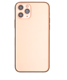 Replacement Back Housing W/ Small Components Pre-Installed Compatible with Apple iPhone 11 Pro (Used OEM Pull: Grade C) (Matte Gold)