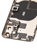 Replacement Back Housing W/ Small Components Pre-Installed Compatible with Apple iPhone 11 Pro Max (Used OEM Pull: Grade A) (Silver)