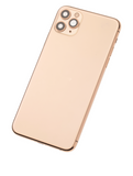 Replacement Back Housing W/ Small Components Pre-Installed Compatible with Apple iPhone 11 Pro Max (Used OEM Pull: Grade A) (Gold)