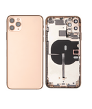 Replacement Back Housing W/ Small Components Pre-Installed Compatible with Apple iPhone 11 Pro Max (Used OEM Pull: Grade A) (Gold)