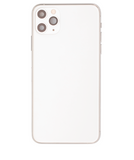 Replacement Back Housing W/ Small Components Pre-Installed Compatible with Apple iPhone 11 Pro Max (Used OEM Pull: Grade B) (Silver)