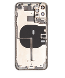 Replacement Back Housing W/ Small Components Pre-Installed Compatible with Apple iPhone 11 Pro Max (Used OEM Pull: Grade B) (Silver)