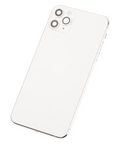 Replacement Back Housing W/ Small Components Pre-Installed Compatible with Apple iPhone 11 Pro Max (Used OEM Pull: Grade B) (Silver)