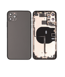 Replacement Back Housing W/ Small Components Pre-Installed Compatible with Apple iPhone 11 Pro Max (Used OEM Pull: Grade C) (Space Gray)