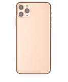 Replacement Back Housing W/ Small Components Pre-Installed Compatible with Apple iPhone 11 Pro Max (Used OEM Pull: Grade C) (Gold)