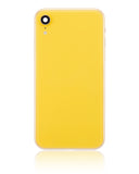 Replacement Back Housing W/ Small Components Pre-Installed Compatible with Apple iPhone XR (No Logo) (Aftermarket Plus) (Yellow)