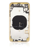 Replacement Back Housing W/ Small Components Pre-Installed Compatible with Apple iPhone XR (No Logo) (Aftermarket Plus) (Yellow)