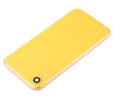 Replacement Back Housing W/ Small Components Pre-Installed Compatible with Apple iPhone XR (No Logo) (Aftermarket Plus) (Yellow)