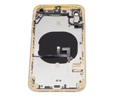 Replacement Back Housing W/ Small Components Pre-Installed Compatible with Apple iPhone XR (No Logo) (Aftermarket Plus) (Yellow)