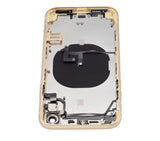 Replacement Back Housing W/ Small Components Pre-Installed Compatible with Apple iPhone XR (No Logo) (Aftermarket Plus) (Yellow)