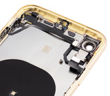 Replacement Back Housing W/ Small Components Pre-Installed Compatible with Apple iPhone XR (No Logo) (Aftermarket Plus) (Yellow)