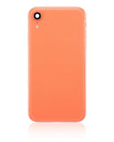 Replacement Back Housing W/ Small Components Pre-Installed Compatible with Apple iPhone XR (No Logo) (Aftermarket Plus) (Coral)