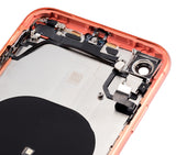 Replacement Back Housing W/ Small Components Pre-Installed Compatible with Apple iPhone XR (No Logo) (Aftermarket Plus) (Coral)