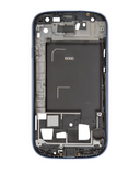 Replacement LCD Frame Compatible with Samsung Galaxy S3 (Verizon / Straight Talk) (I535) (Blue)