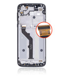 Replacement LCD Assembly With Frame Compatible with Motorola Moto G7 Play (XT1952 / 2019) / T-Mobile Revvlry (Genuine OEM) (Deep Indigo)