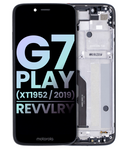 Replacement LCD Assembly With Frame Compatible with Motorola Moto G7 Play (XT1952 / 2019) / T-Mobile Revvlry (Genuine OEM) (Deep Indigo)