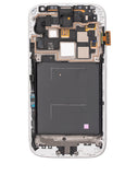 Replacement OLED Assembly With Frame Compatible with Samsung Galaxy S4 (I545 / L720 / R970) (Verizon & Sprint) (Refurbished) (White)