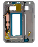 Replacement Mid-Frame Housing Compatible with Samsung Galaxy S7 (With Small Parts) (Black)