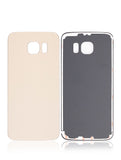 Replacement Back Cover Glass Compatible with Samsung Galaxy S6 (No Logo) (Aftermarket Plus) (Gold)
