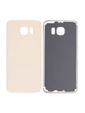 Replacement Back Cover Glass Compatible with Samsung Galaxy S6 (No Logo) (Aftermarket Plus) (Gold)