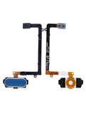 Replacement Home Button With Flex Cable Compatible with Samsung Galaxy S6 Edge (Blue)